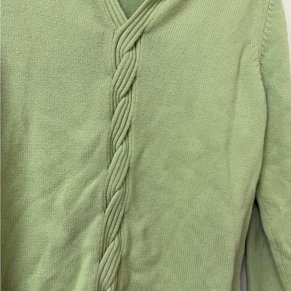 Croft & Barrow Light Green Cardigan Sweater - Picture 3 of 13